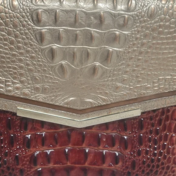 Brahmin Gabriella Rose Gold Provense Satchel Purse. - Picture 5 of 16